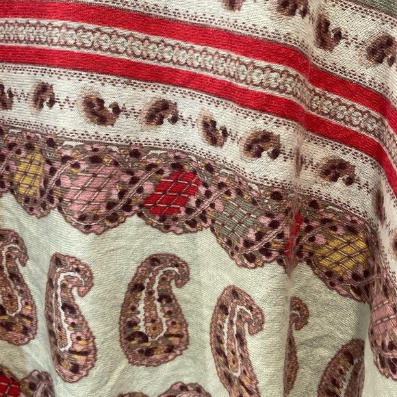 Guinevere Anthropologie cotton cashmere mix boho fringed cardigan duster - Picture 6 of 9